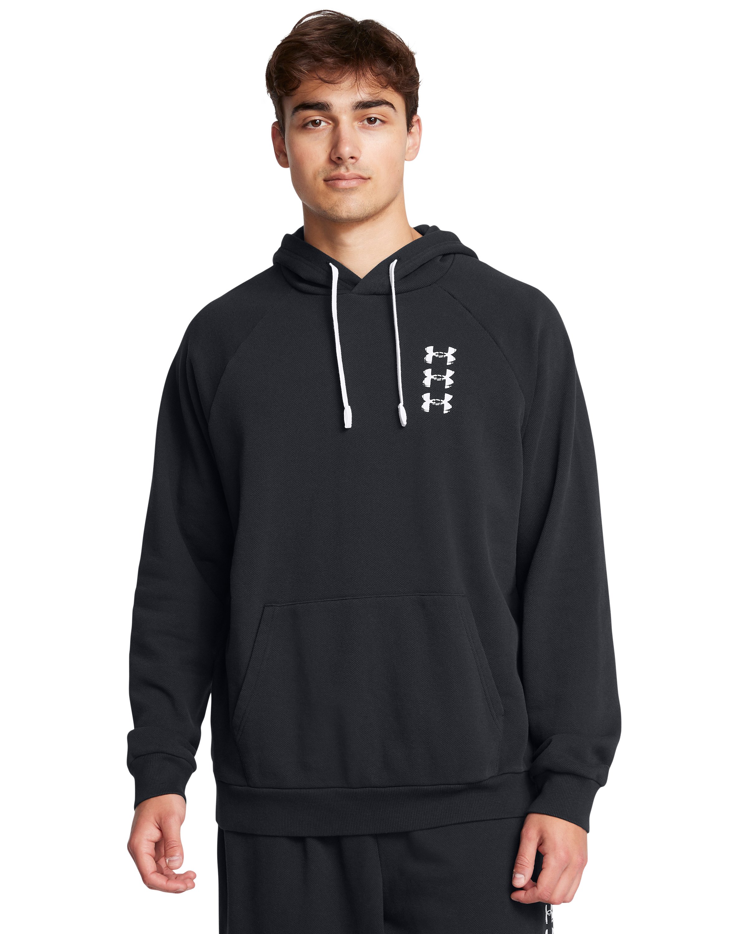 UA Rival Fleece Textured Sliced 'N Diced Men's Hoodie 4