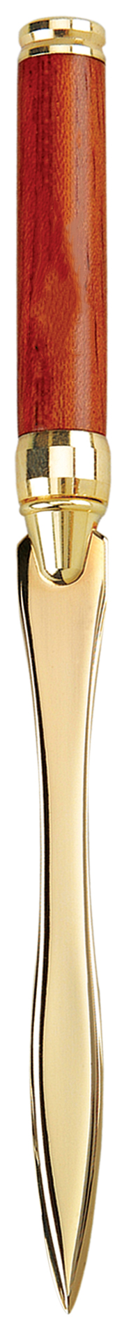 Terrific Timber-11 Wooden Letter Opener with Gem-Like Gold Trims 4