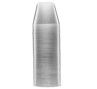 9OZ 25PCS PET Gold Dust Trian Wine Class Drink Cup 4