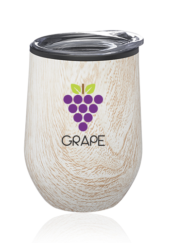 12 oz. Palmera Stemless Wine Glasses with Lid 5