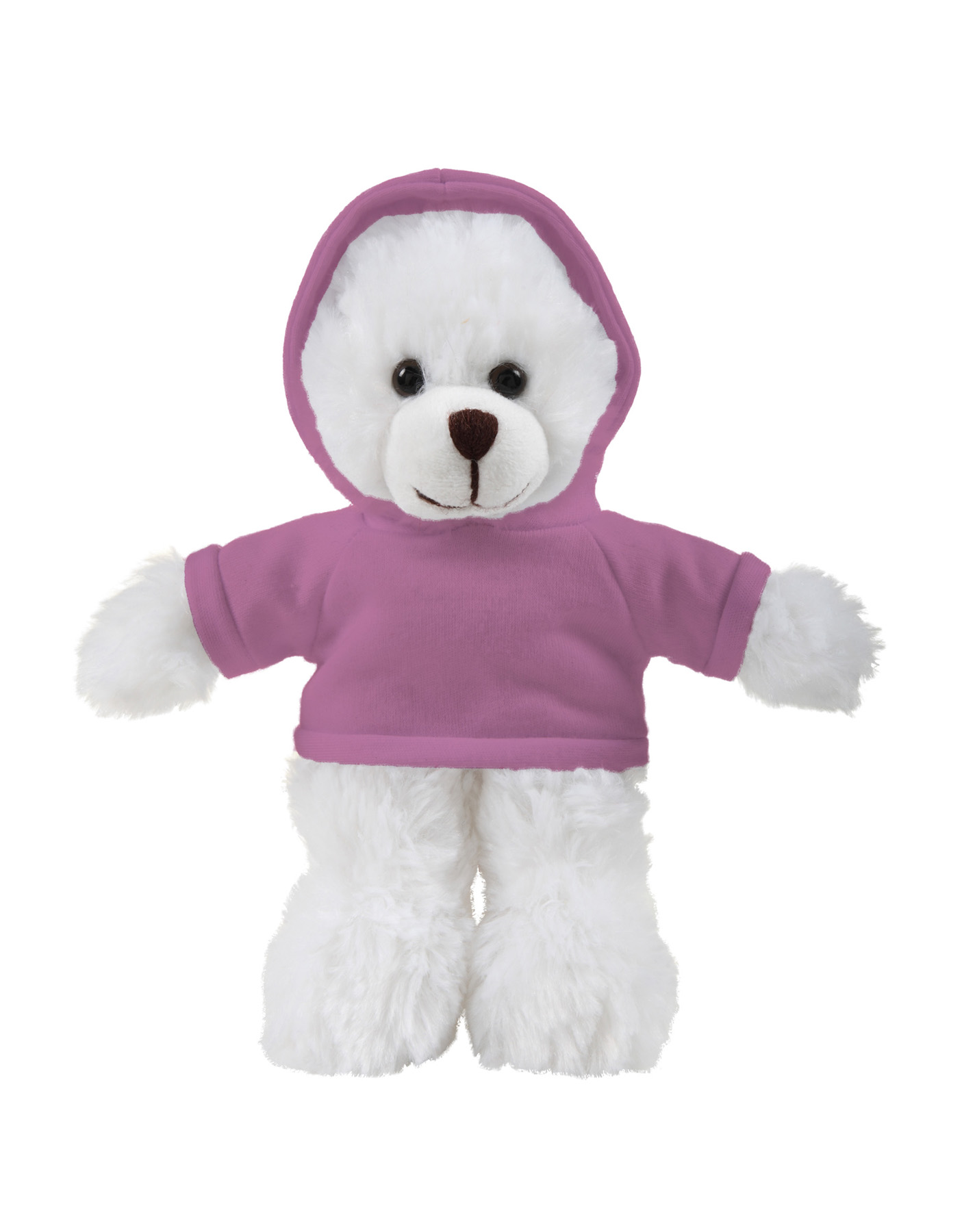 soft plush White Bear with hoodie 3