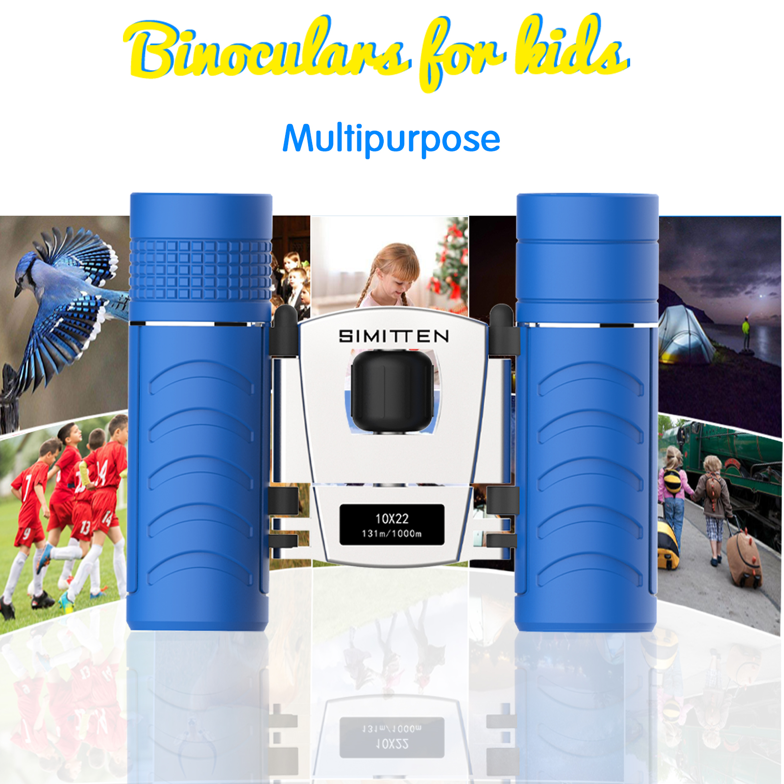 Compact Shock-Proof 10x Magnification Binoculars 4