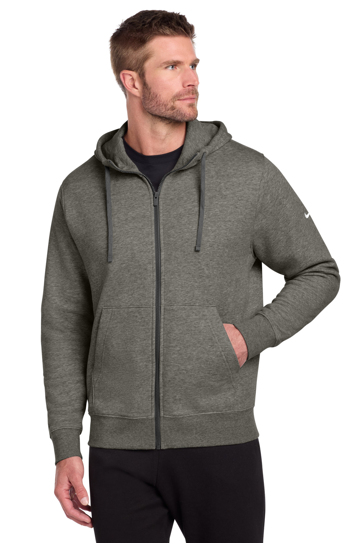 Nike Club Fleece Sleeve Swoosh Full-Zip Hoodie NKDR1513 63