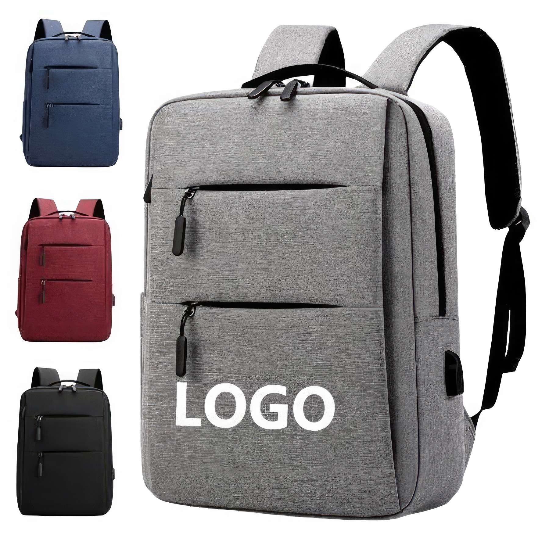 Custom Laptop Backpack with USB Charging Port 1