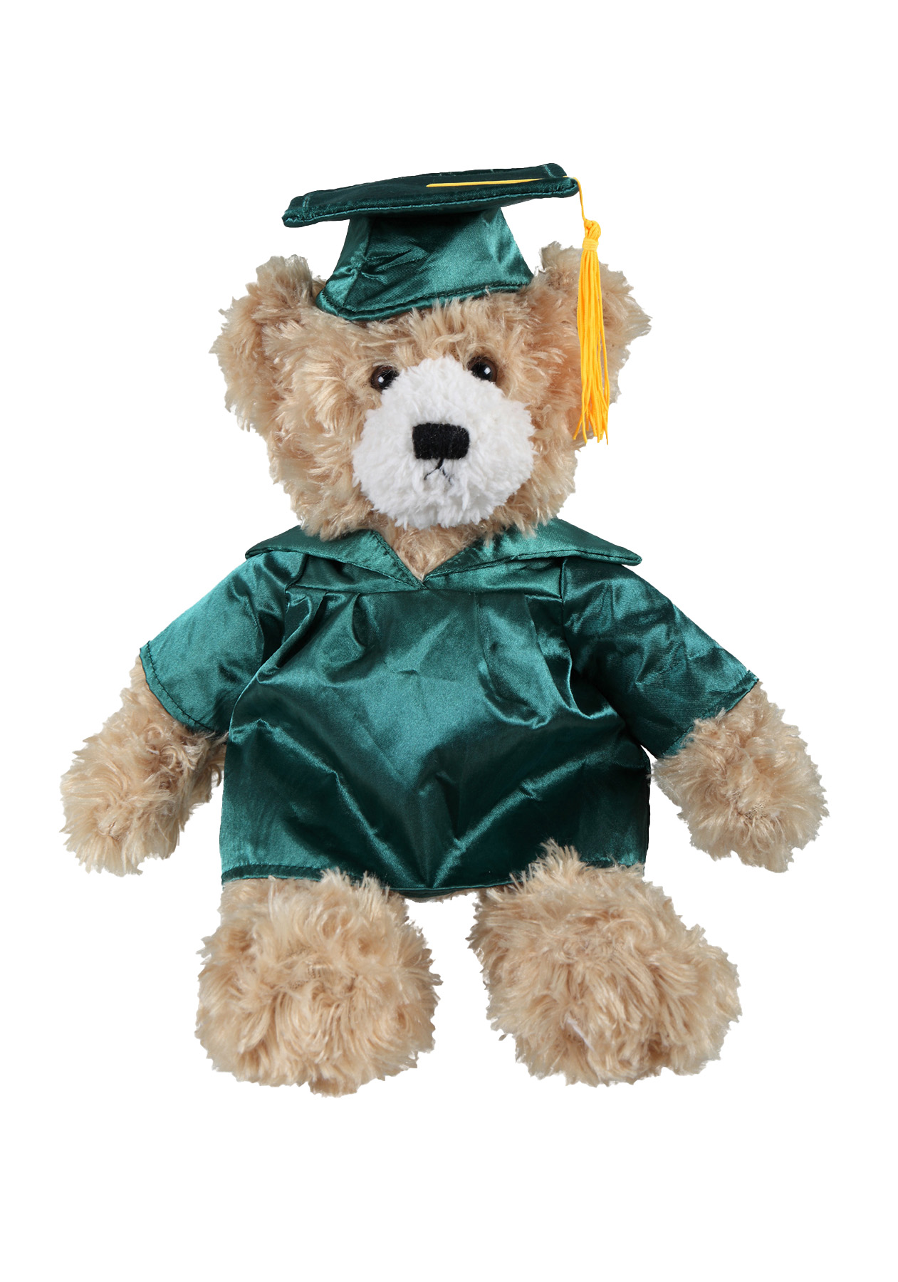 soft plush Beige Brandon Bear with graduation cap &gown 5