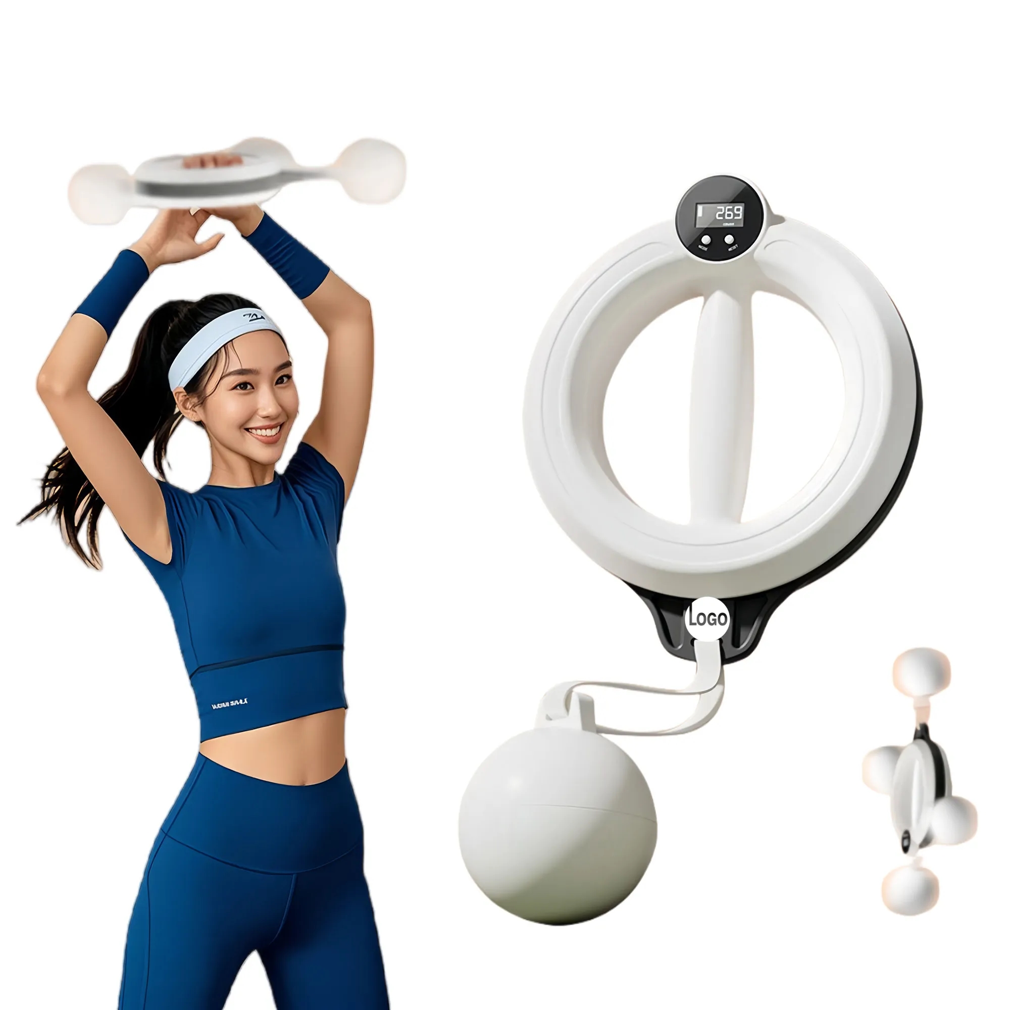Smart Digital 360 Rotating Arm Slimming Hula Hoop