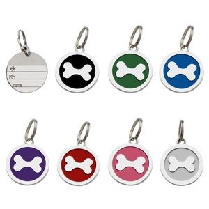 Reliable Round Paw Shaped Dog ID Tag With Carabiner 24