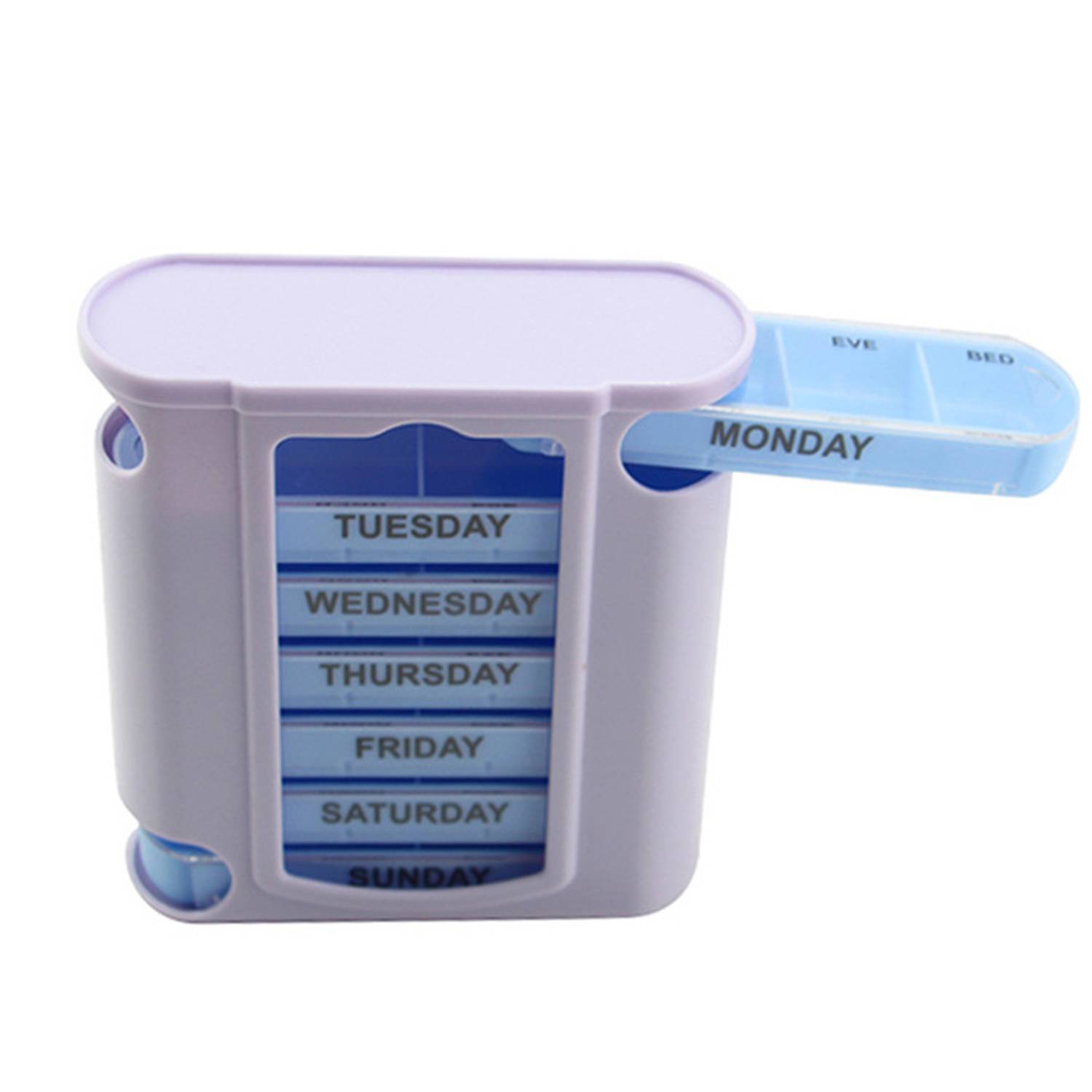 Plastic Pill Case Portable Drawer Moisture Resistant 4