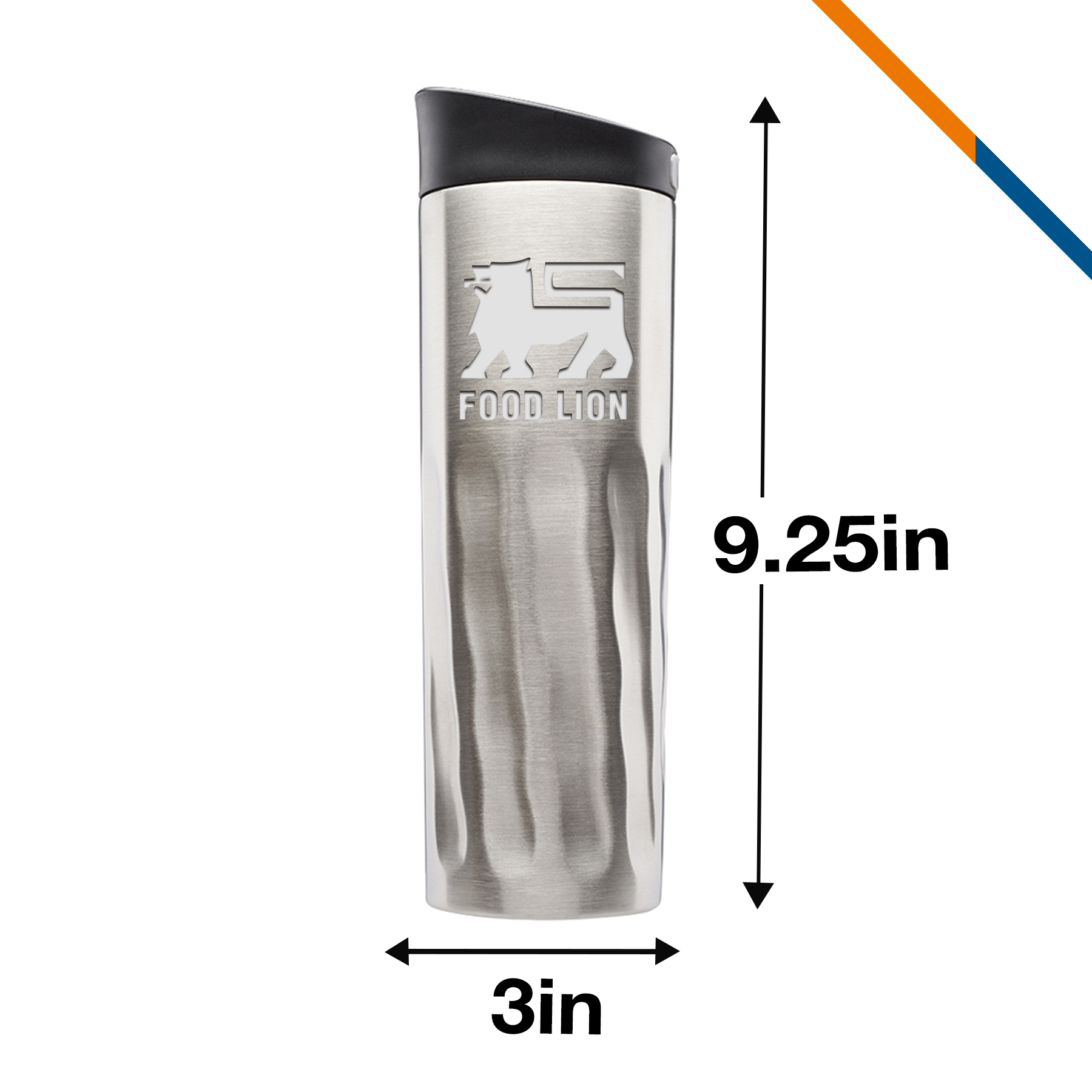 Topot Rippled Stainless Steel Travel Mug - 20 OZ. 2