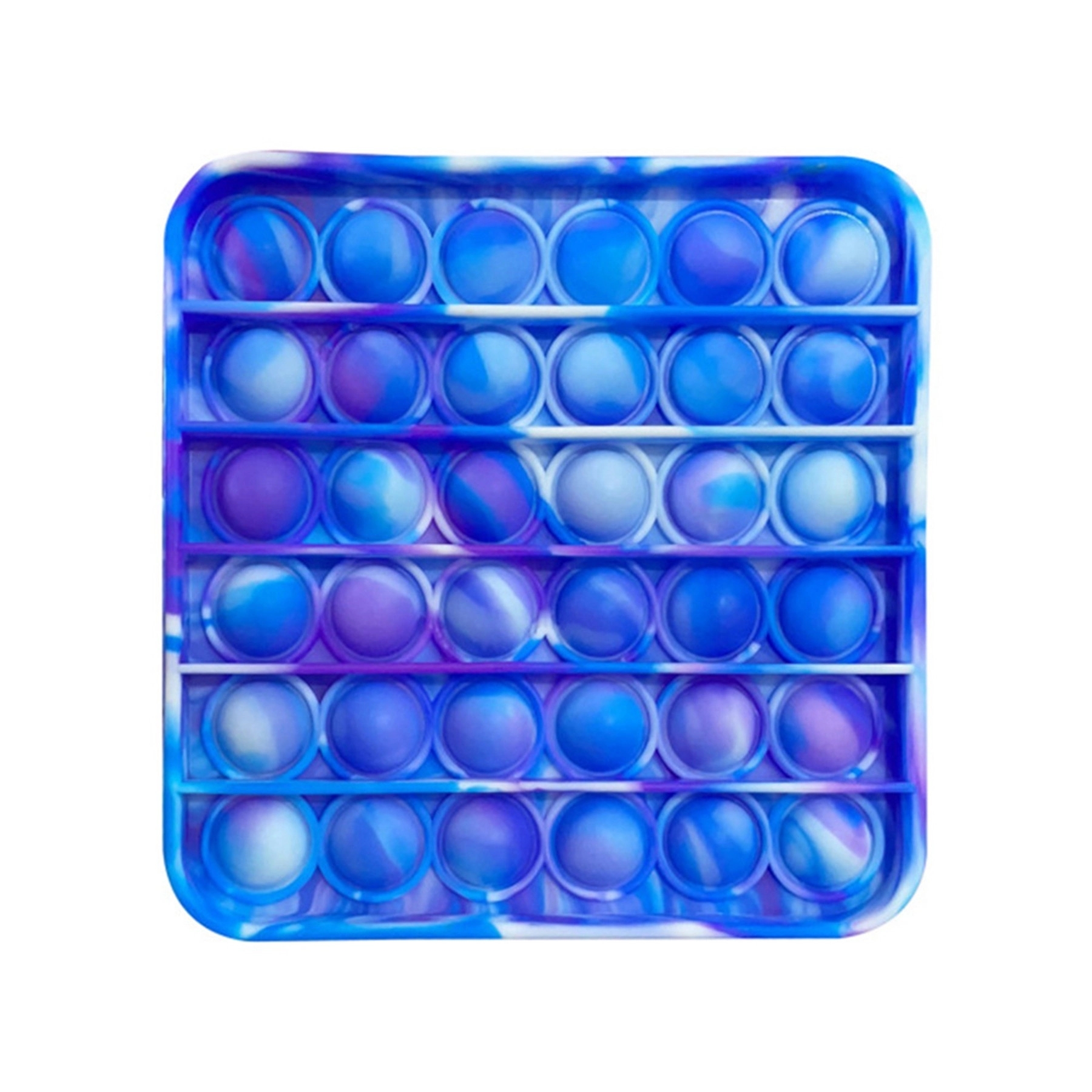 Square Camouflage Silicone Push Pop Bubble Fidget Toy 4