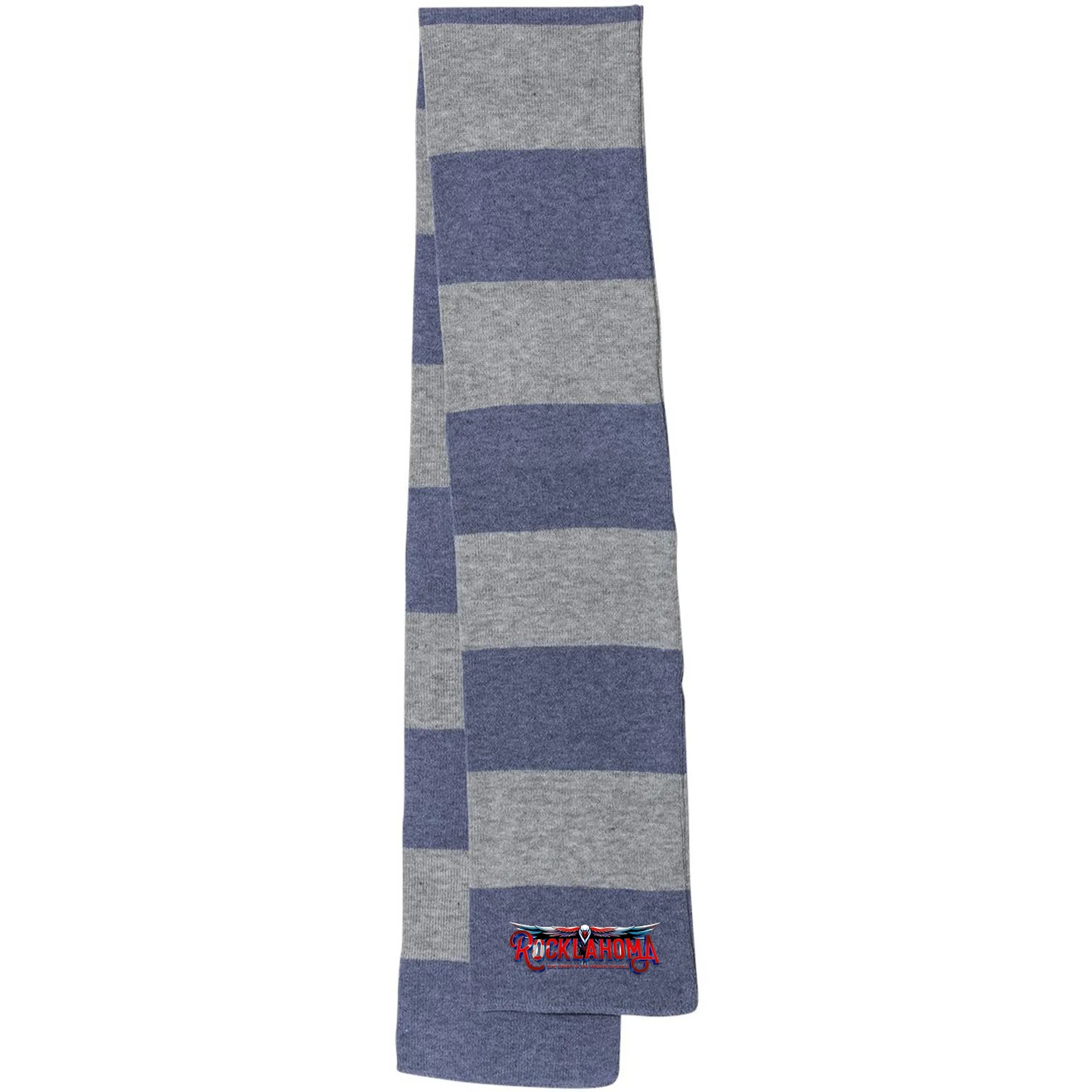 SPORTSMAN RUGBY-STRIPED KNIT SCARF 40