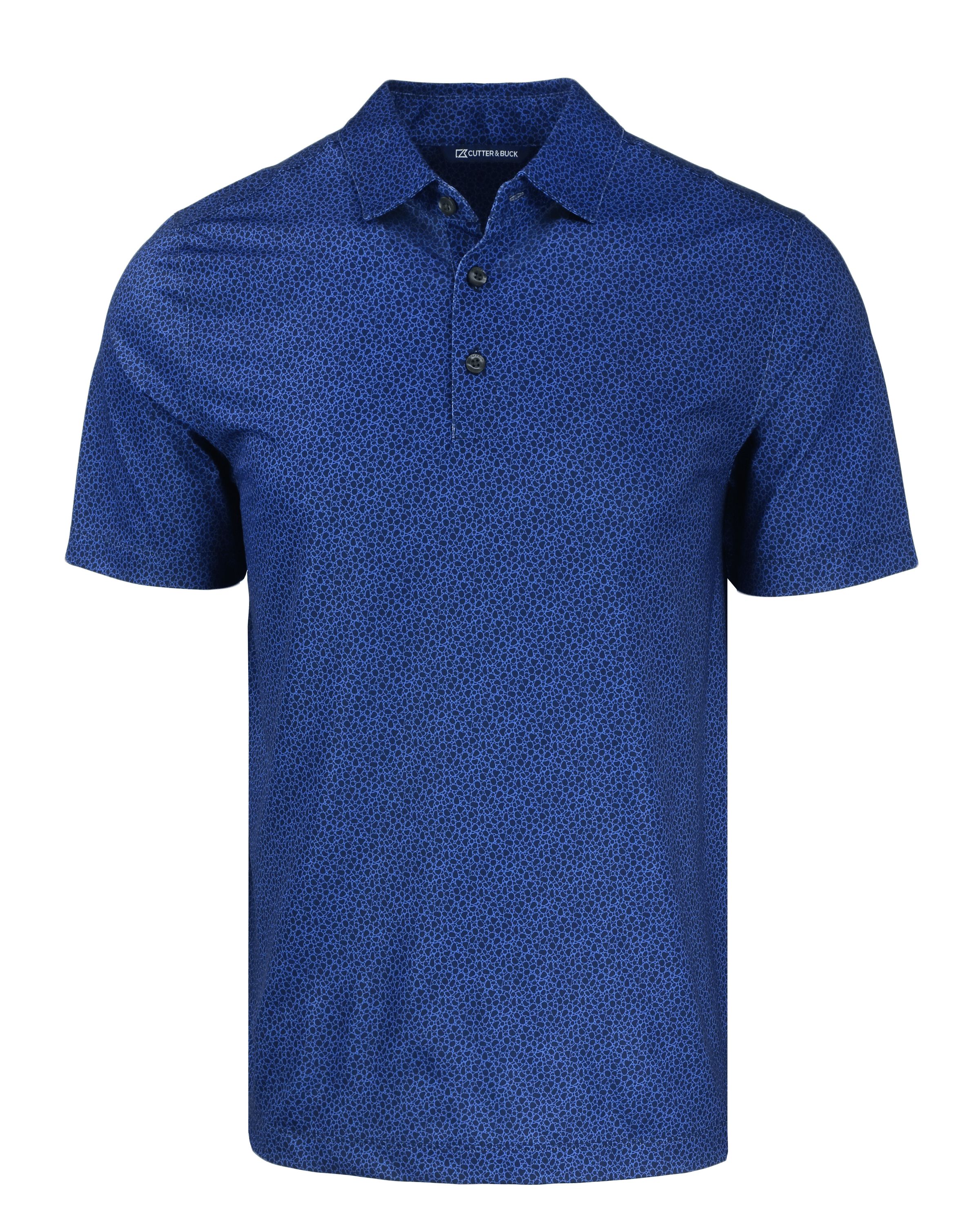 Cutter & Buck Pike Recycled Pebble Print Mens Polo 11