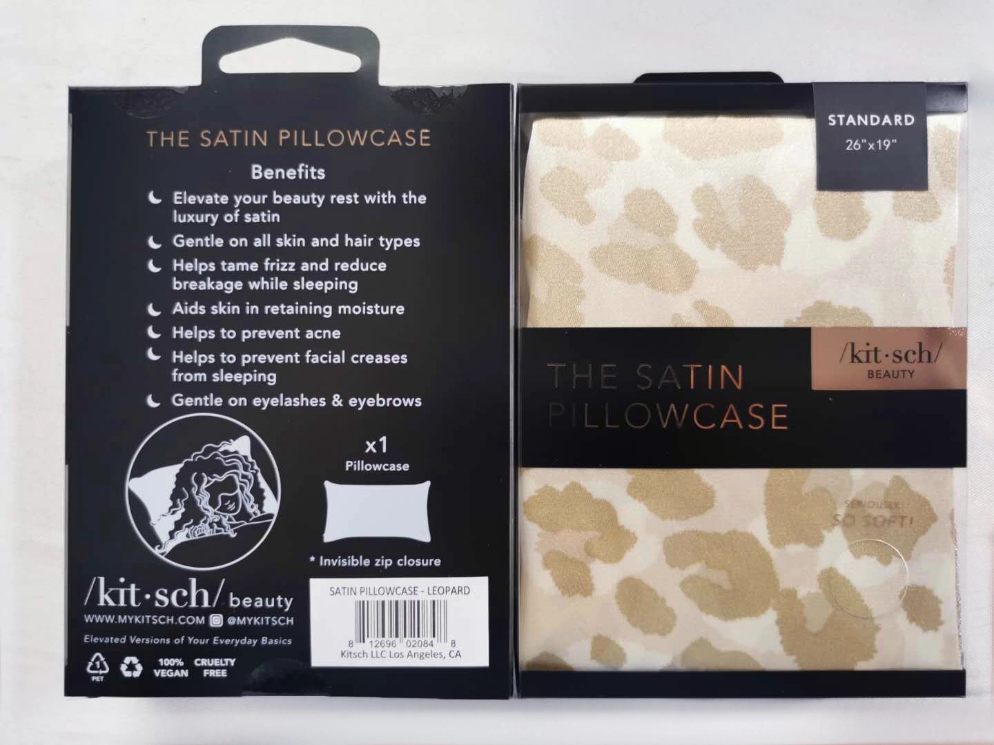 Silky Satin Pillow Covers with Hidden Zipper Set of 3 3