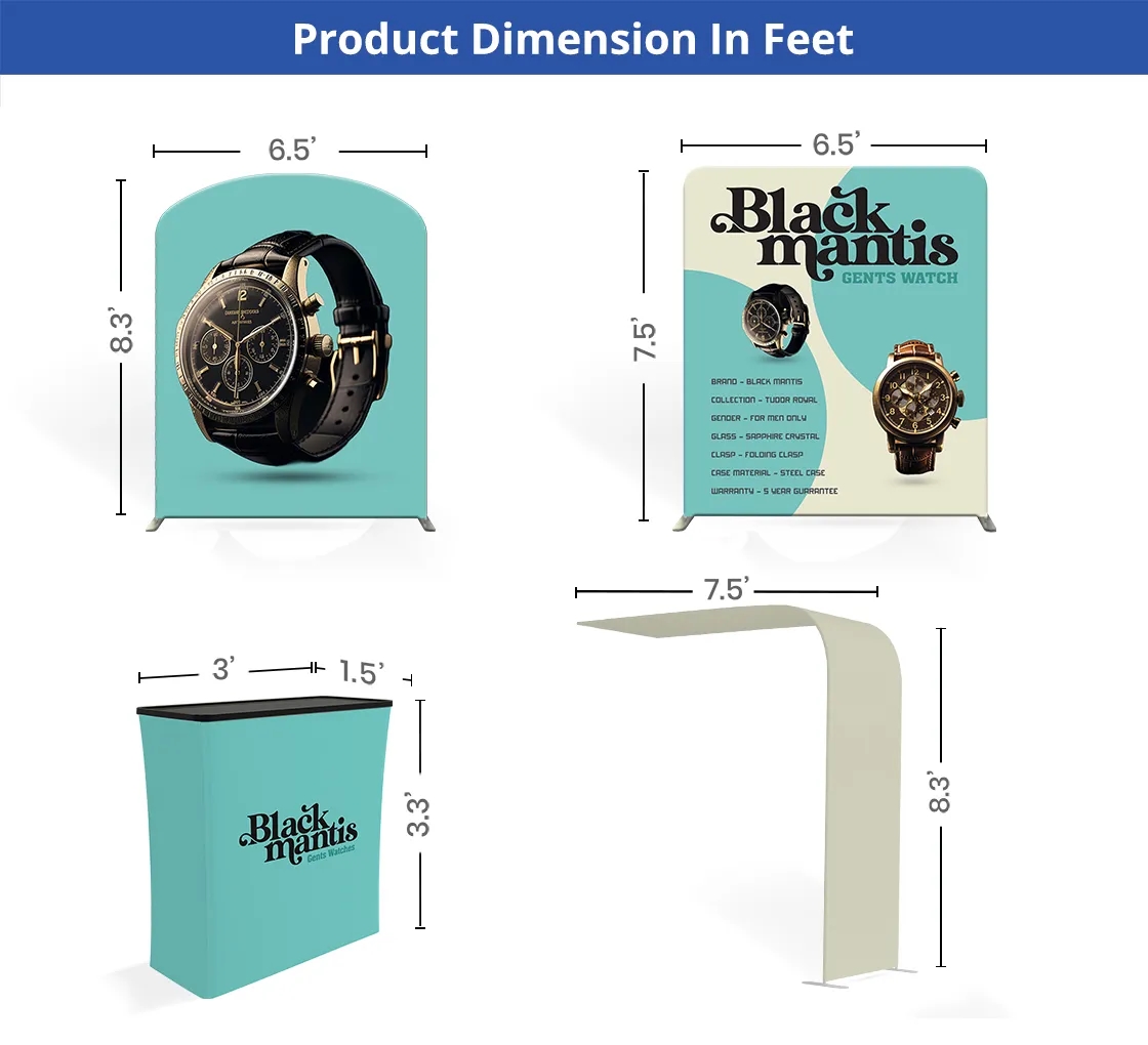 20ft Inline Trade Show Booth - Complete Display Package 6