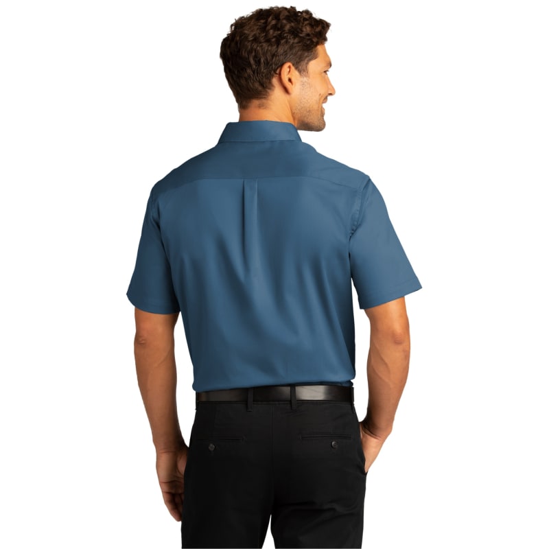 Port Authority Short Sleeve SuperPro React Twill Shirt. 4