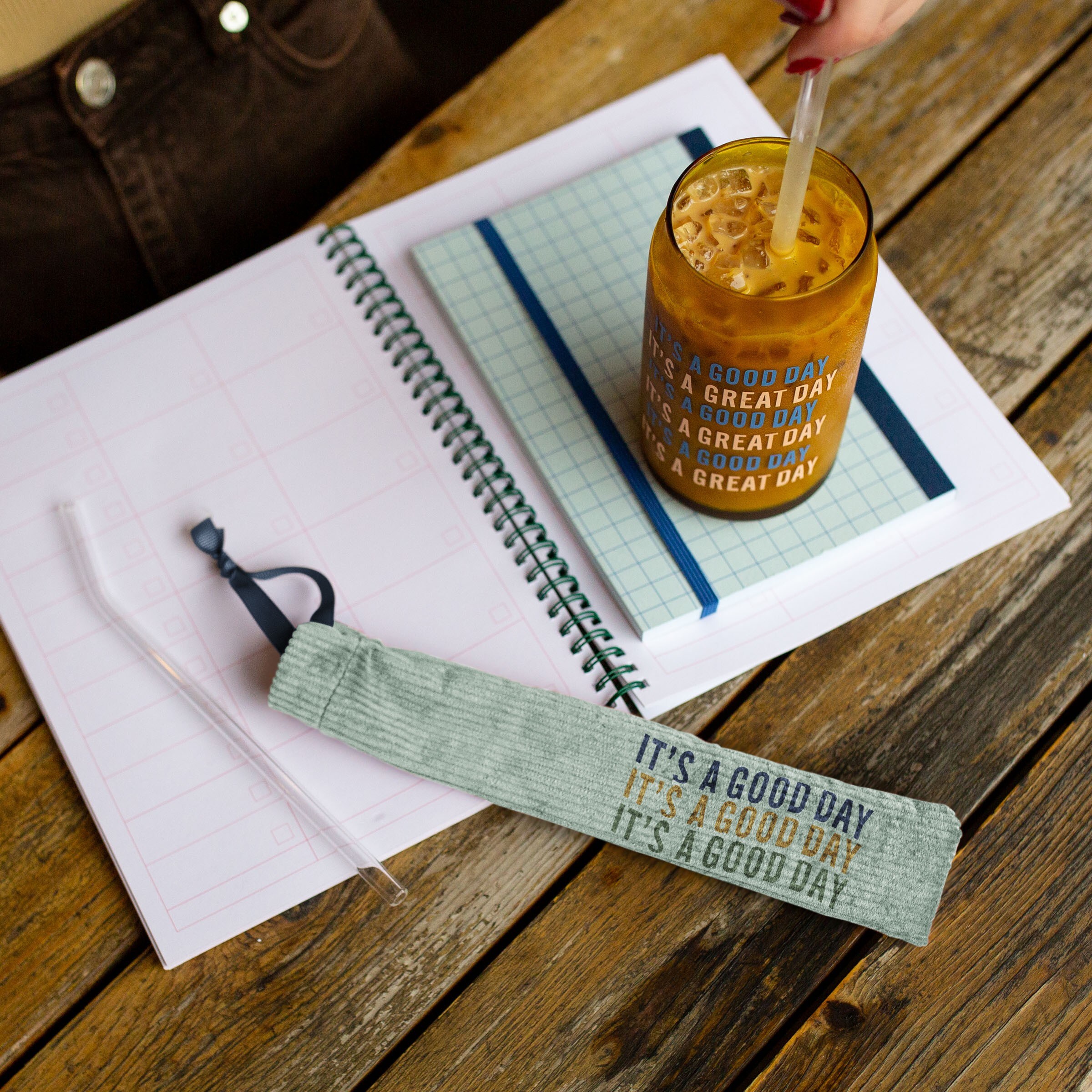 POUCH FOR REUSABLE STRAWS - CORDUROY - POUCH EMPTY