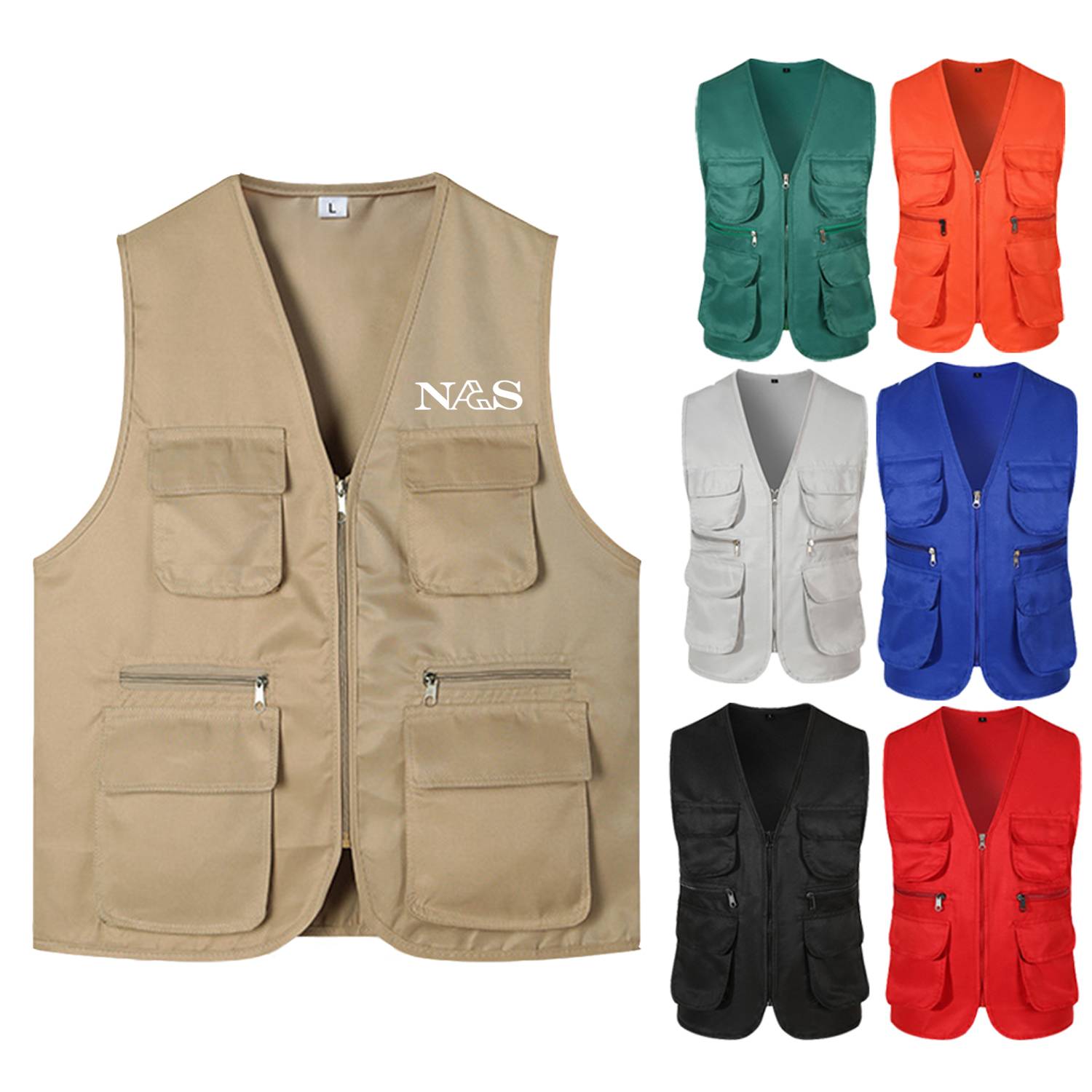 Multi Pocket Outdoor safari Vest 4