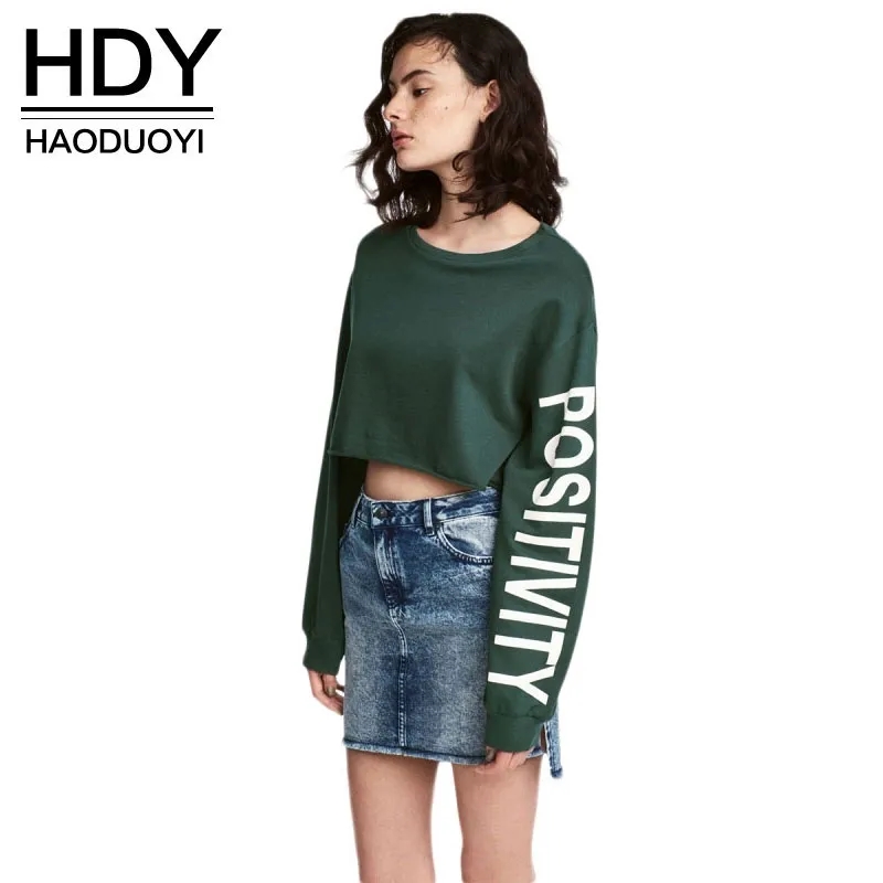 Printed Long Sleeve Crop Top 3