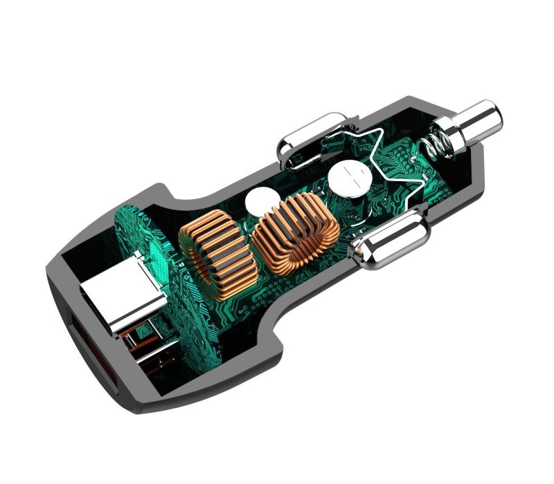 Dual USB Car Charger, 38W 5