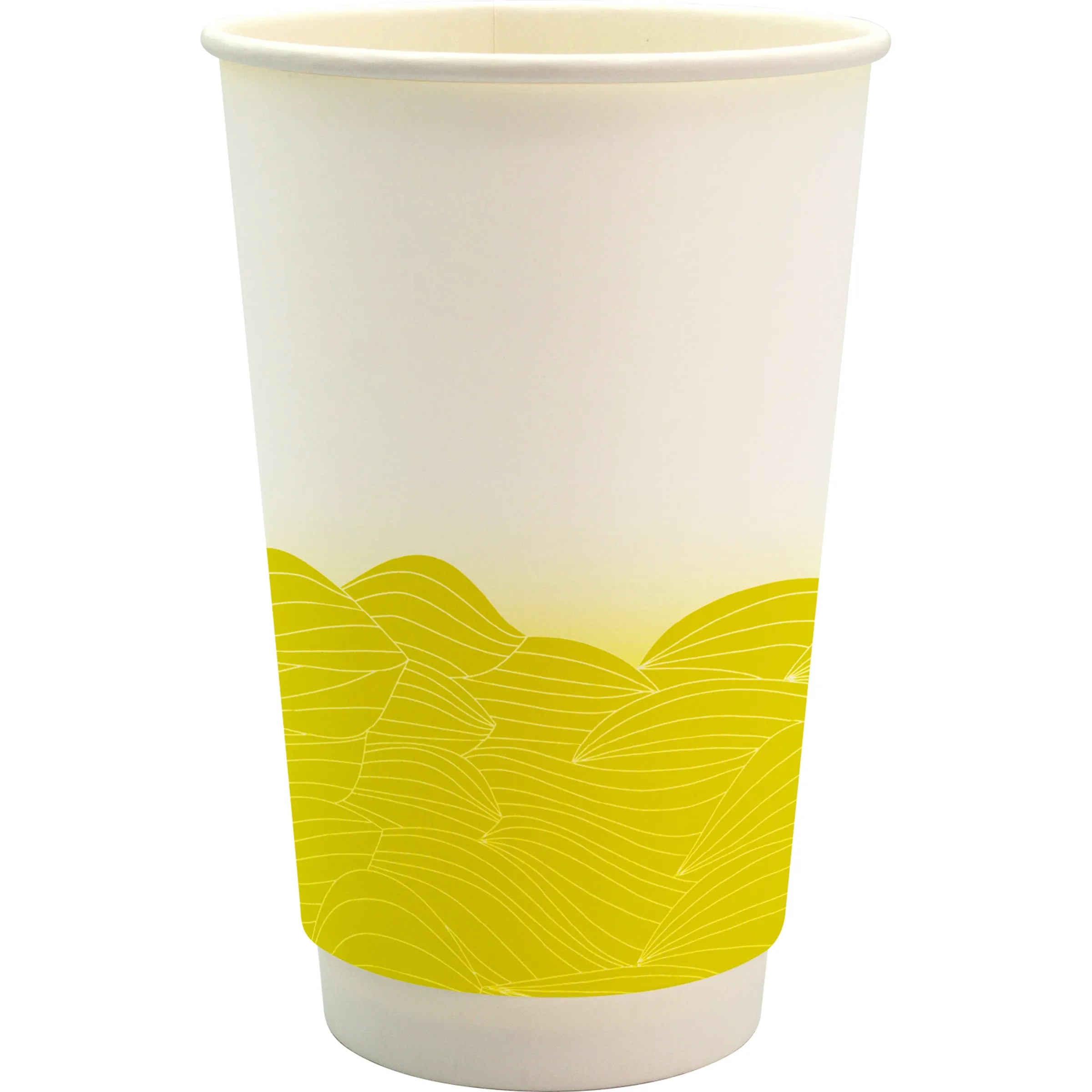 16 oz. Full Color Turbulent Waves Cube Paper Cup 16