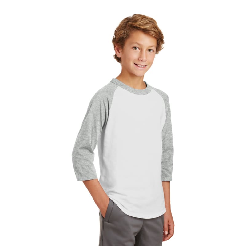 Sport-Tek Youth Colorblock Raglan Jersey. 19