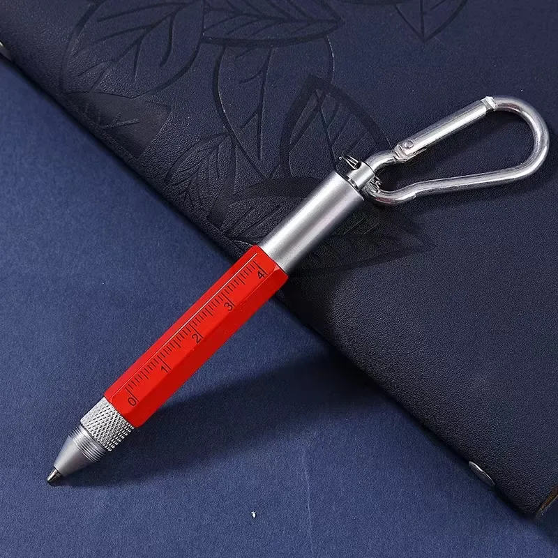 6 In 1 Keychain Multifunction Metal Ballpoint Pen 3