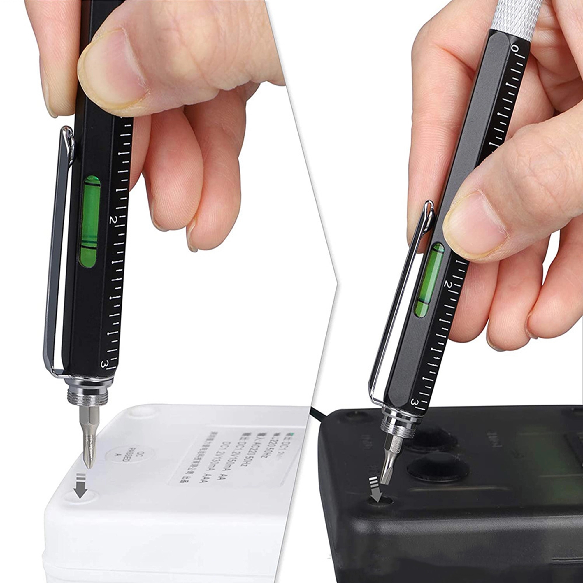 Multi-word 6 in 1 Multi Function Tool Ballpoint Pen 4