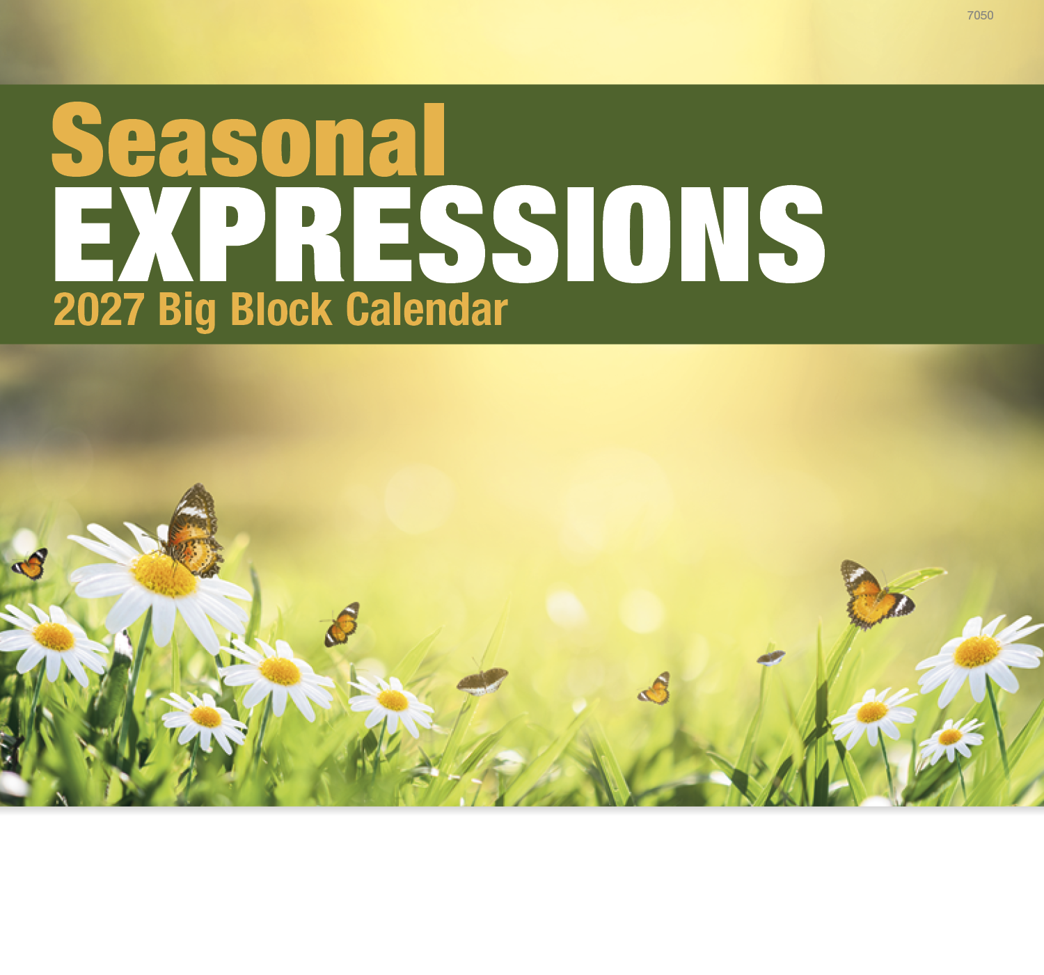 Good Value™ Seasonal Expressions Big Block - Stapled Calendar 25