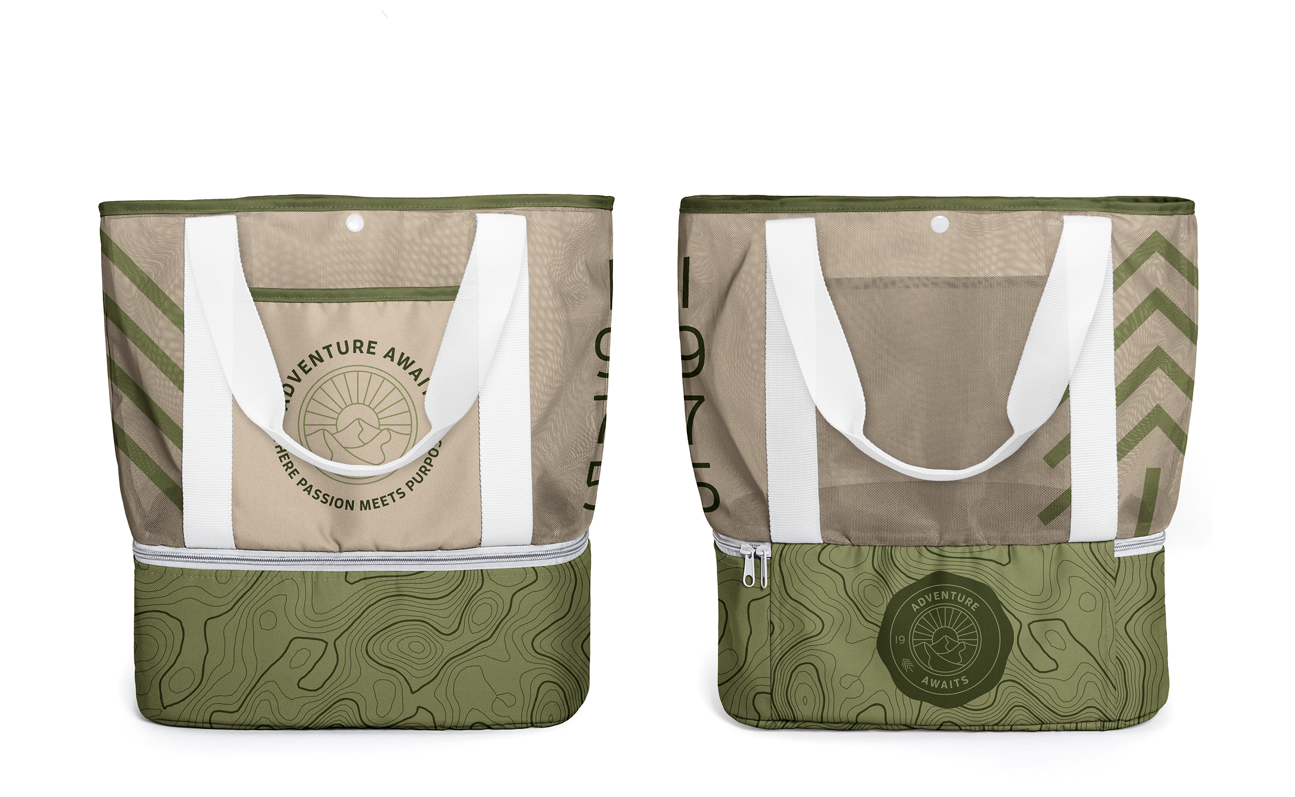 Mesh Tote with Cooler