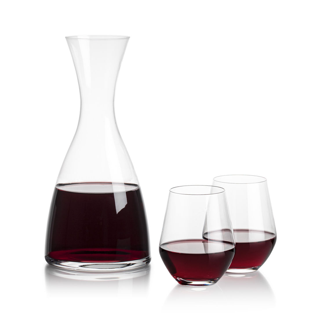 Barham Carafe & Reina Stemless Wine 5