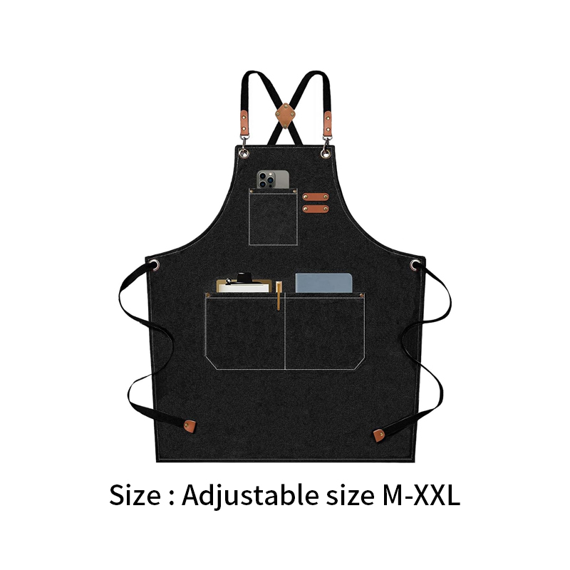 Cotton Canvas Cross Back Heavy Duty Adjustable Work Apron 2