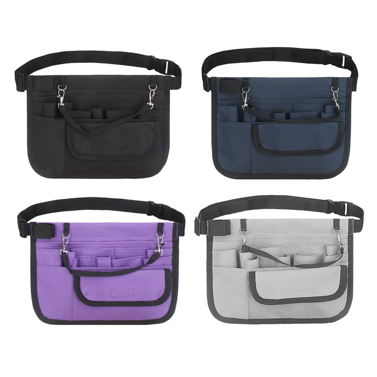 Multi-Pocket Waist Tool Organizer Pouch W/ Adjustable Belt 5