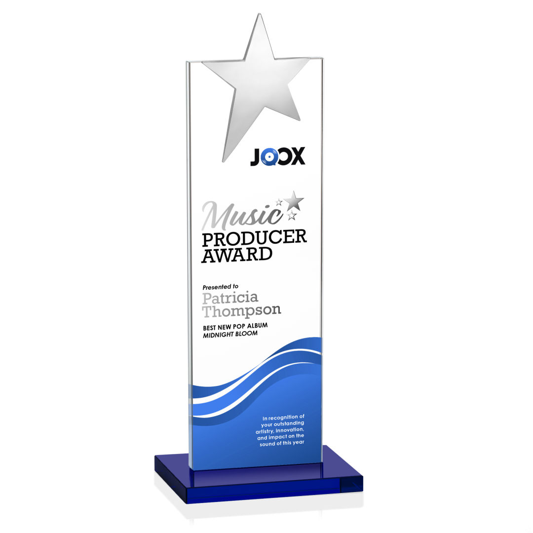 Bryanston Chrome Star VividPrint™ Award - Blue 4
