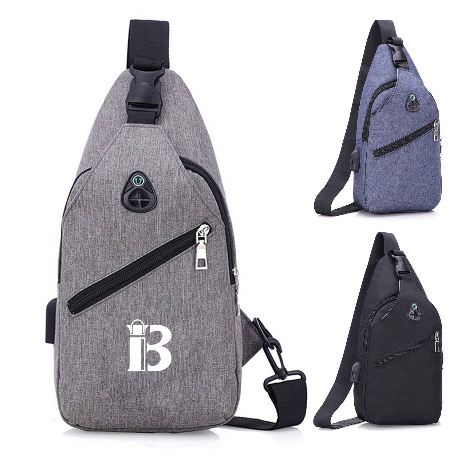 Oxford Multipurpose Crossbody Bag With Earphone Hole 13