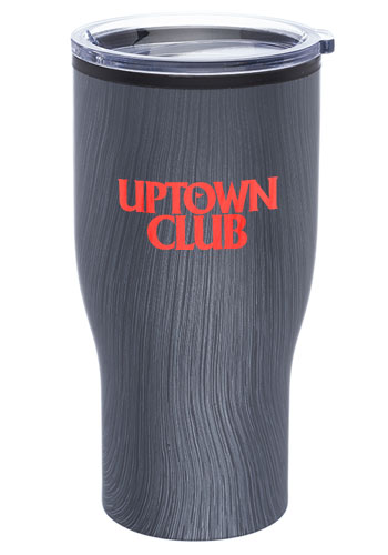 28 oz. Challenger Travel Mugs with Wood Finish 3