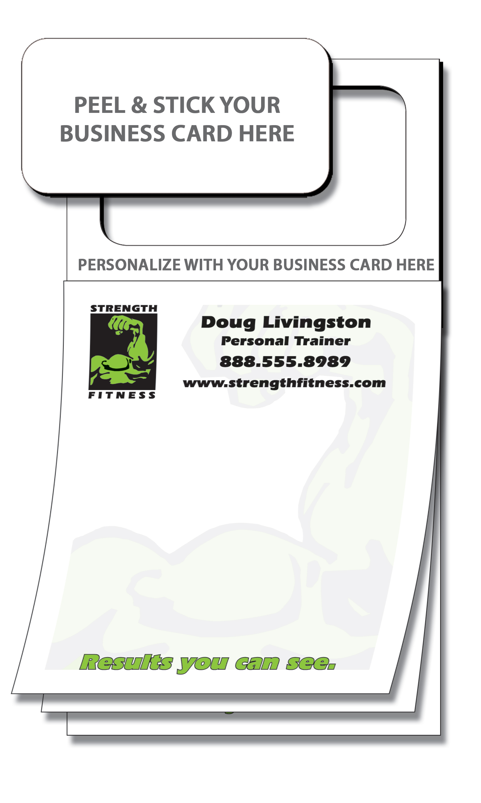 Magnetic Scratch Pad / Notepad (MBC) - 3.5x6.25 50-Sheet Custom Design 5
