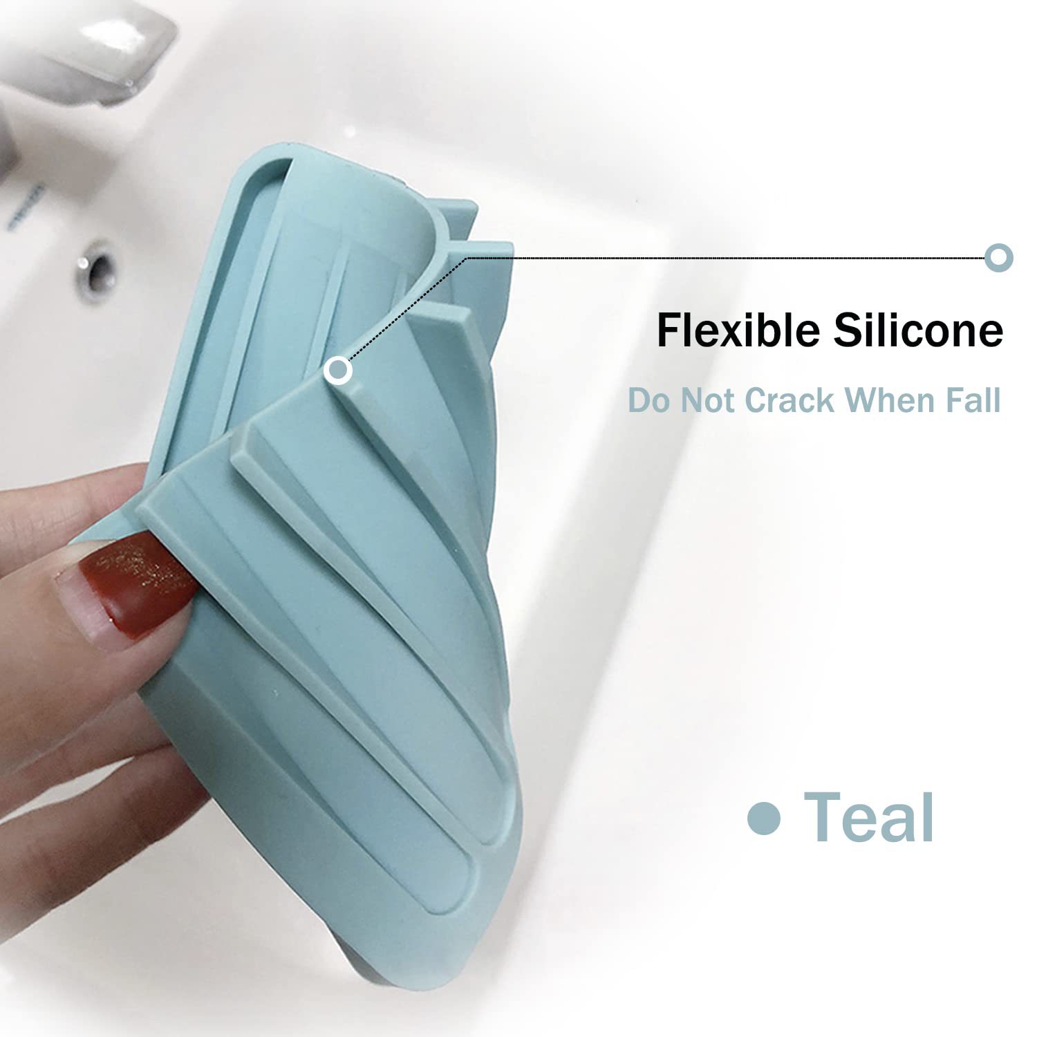 Silicone Bamboo Soap Dish 2