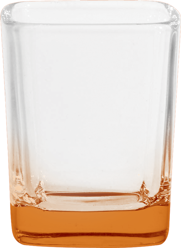 2.25 oz. Square Shot Glass - Deep Etched 6