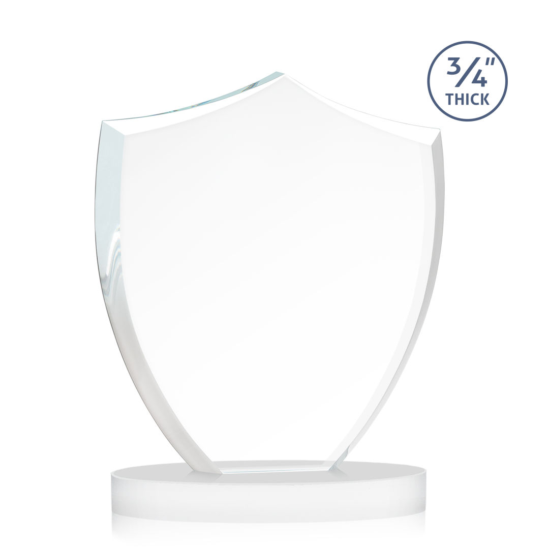 Scudo Shield VividPrint™ Award on Alberton Base - White 6