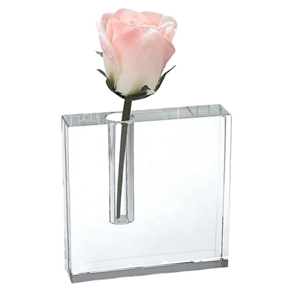 Square Crystal Bud Vase 2