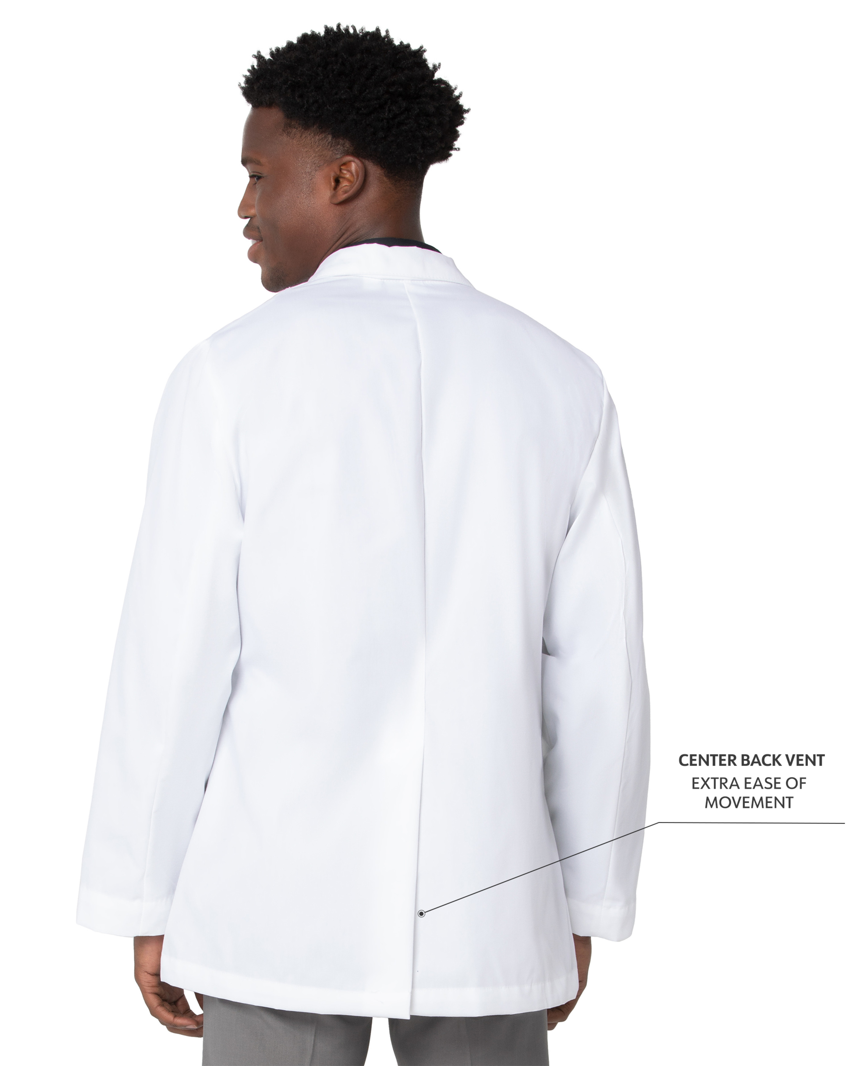 Landau - Essential Lab Coats - Men's Five-Pocket 31" Consultation Lab Coat 4