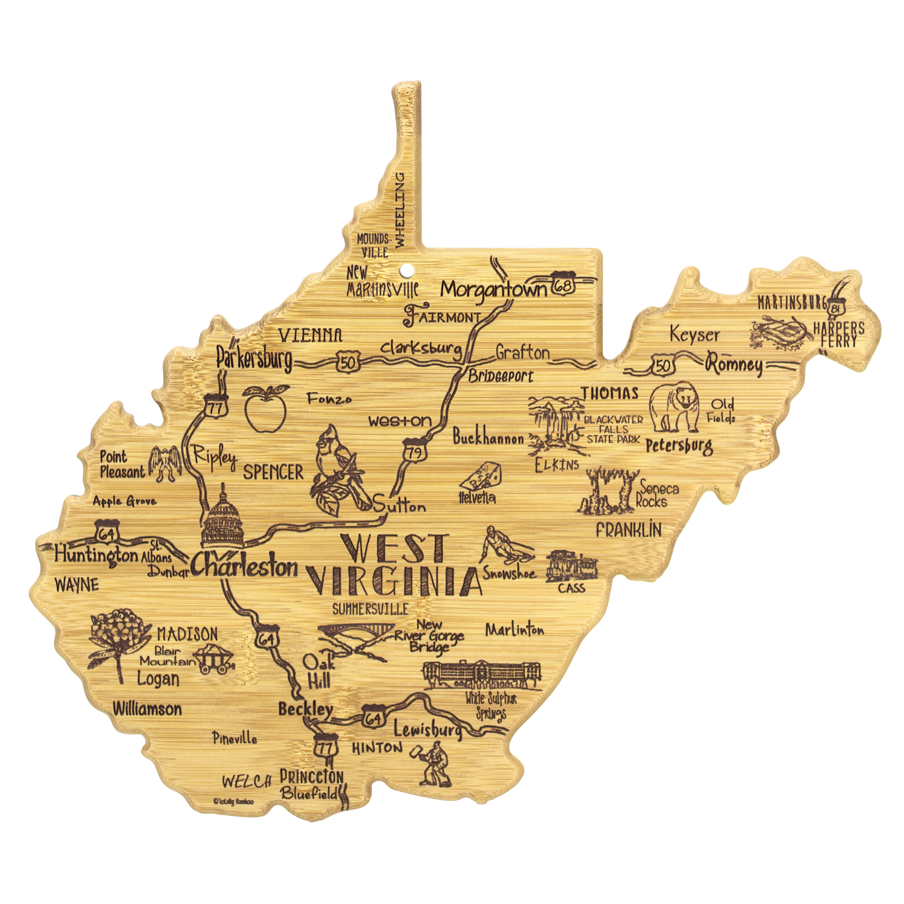 Destination West Virginia Cutting & Serving Board 5