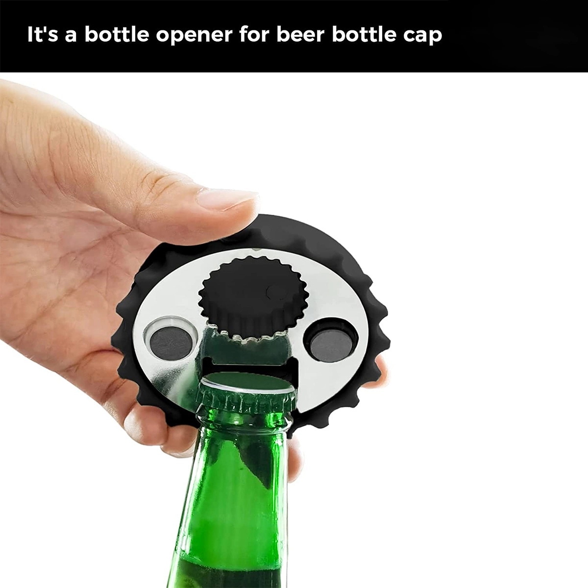 Custom Logo Magnetic Beer Cap Bottle Openers 3