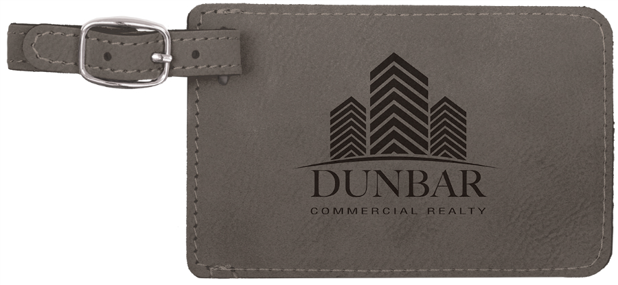 Leather Luggage Tag, 4.25 x 2.75 x .125" 15