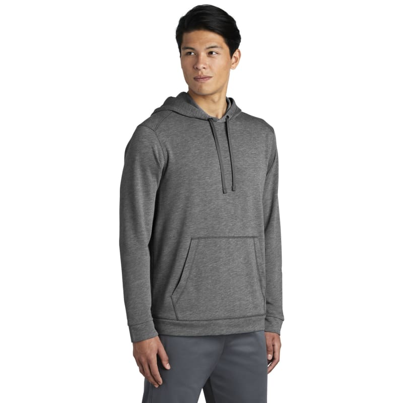 Sport-Tek PosiCharge Tri-Blend Wicking Fleece Hooded Pullover. 10