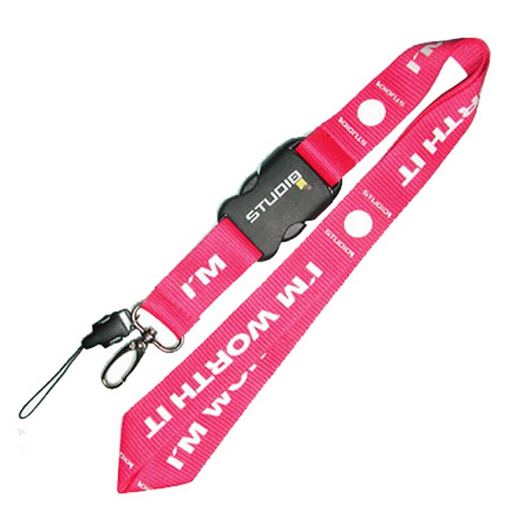 Eco PET Lanyard with silkscreen print - 1 inch 2