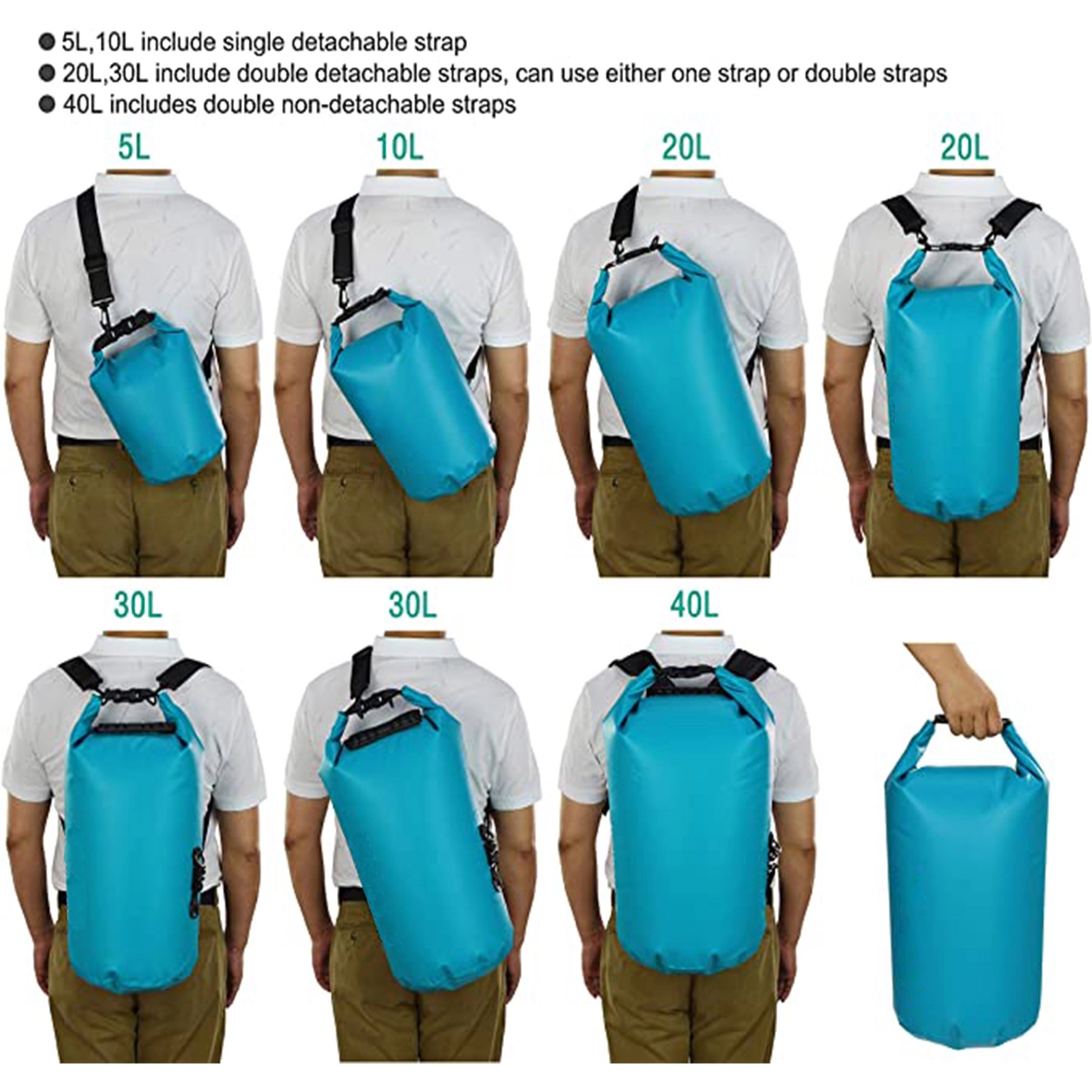 Waterproof Dry Bag for Kayaking, Beach, Rafting, Boating 12