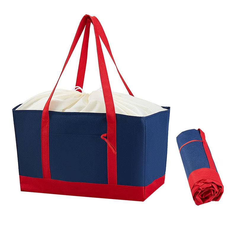 Large Capacity Portable Drawstring Cooler Insulated Bag 4