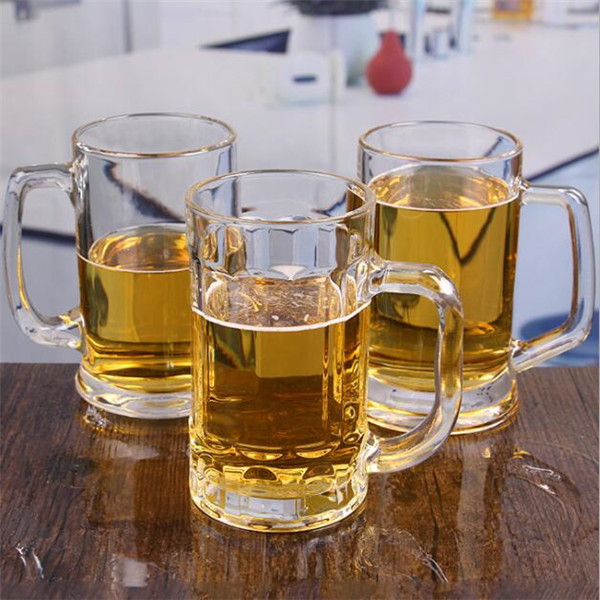 Beer Glass Mugs With Handle 13.5oz 4