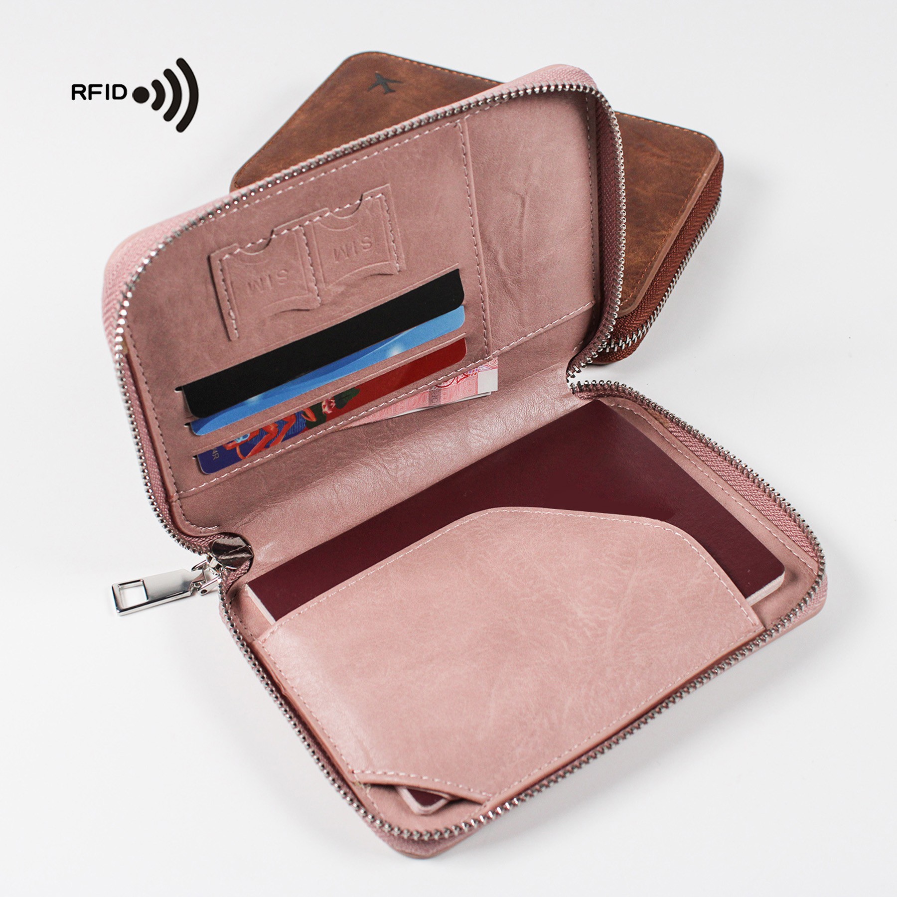 PU Leather Cross-Border Passport Pouch 3